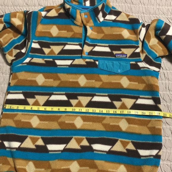 Patagonia Synchilla Women’s Snap Pullover Guatemala Brown Bear Rare Large - Picture 11 of 11